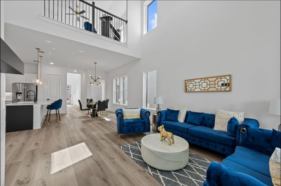 Furnished interior in a model home at Royal Court in Frisco (Image 15). Furnished interior in a model home at Royal Court in Frisco (Image 15).