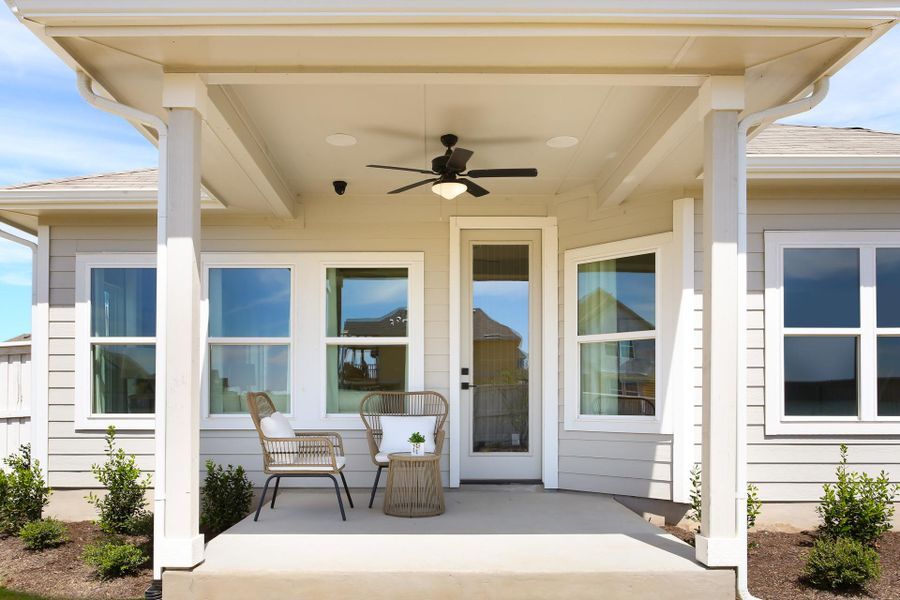 Exterior details of a home in Casetta Ranch, Kyle (Image 8).