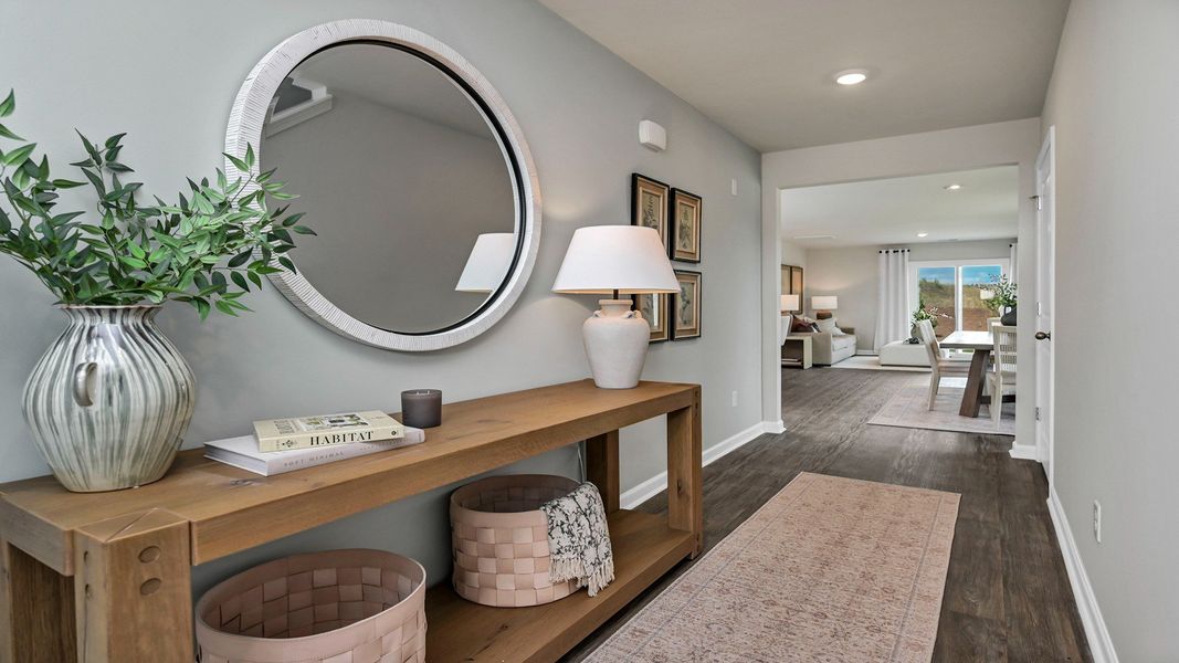 Furnished interior in a model home at Ferry Grove in Lexington (Image 10).