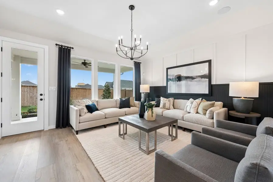 Furnished interior in a model home at Mayfair in New Braunfels (Image 3).