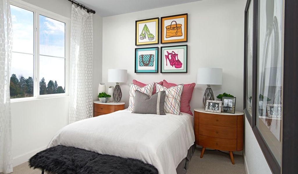 Furnished interior in a model home at Urban Collection at Palmer Village in Colorado Springs (Image 12).