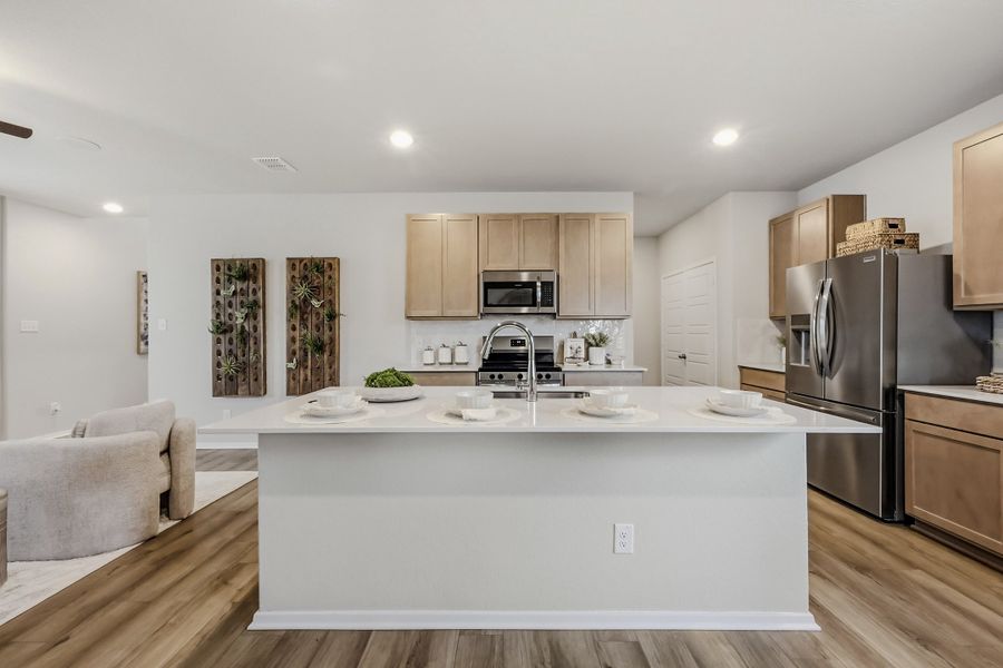Furnished interior in a model home at Applewhite Meadows in San Antonio (Image 7).
