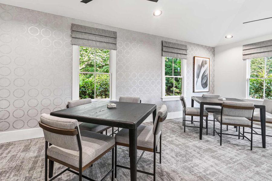 Furnished interior in a model home at Old Mill Preserve in Dallas (Image 33).
