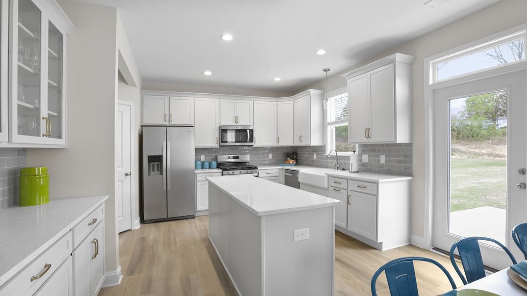 Furnished interior in a model home at Blue Ridge Trail in Fountain Inn (Image 16).