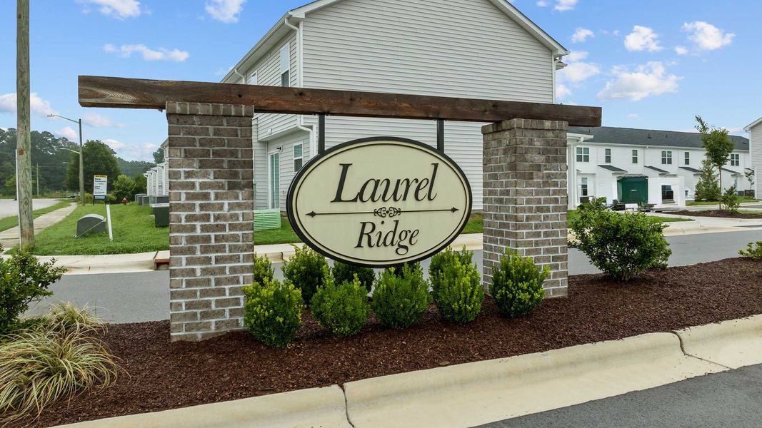 Front exterior of a home in the Laurel Ridge community, located in Greenville, NC (Image 2).