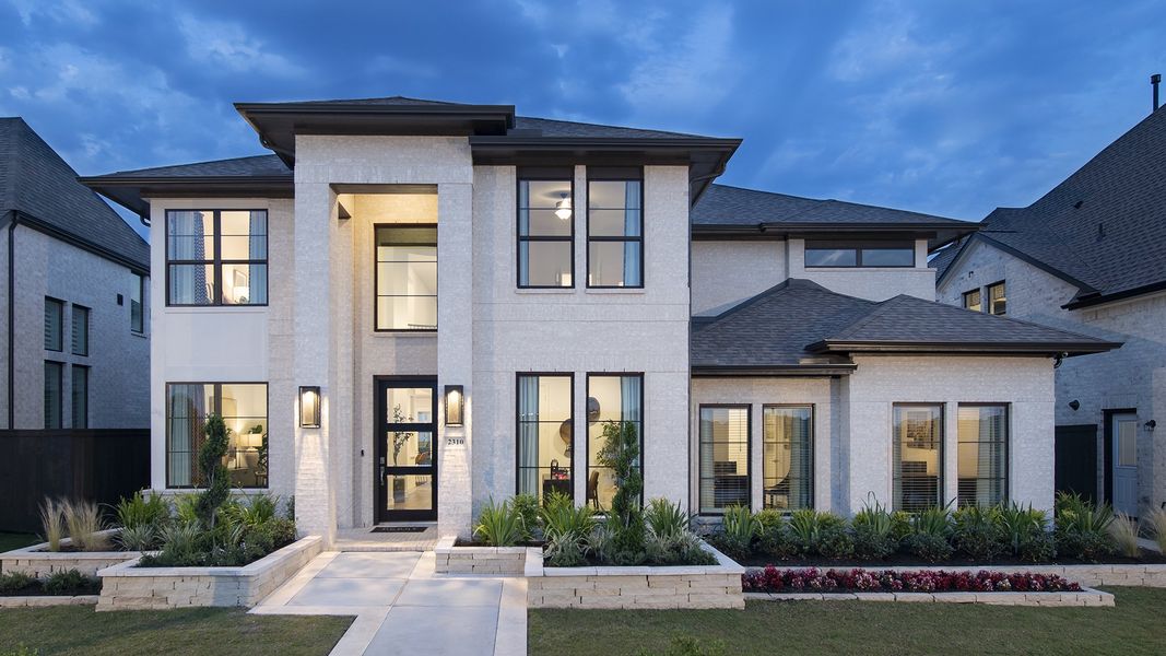 Front exterior of a home in the Harvest Green 60' community, located in Richmond, TX (Image 2).