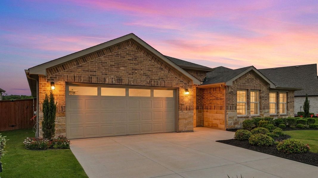 Front exterior of a home in the Riverview community, located in Georgetown, TX (Image 14).