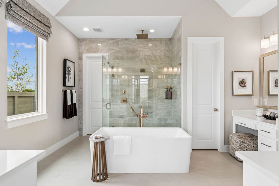 Luxury Primary Bath with Freestanding Soaking Tub Luxury Primary Bath with Freestanding Soaking Tub