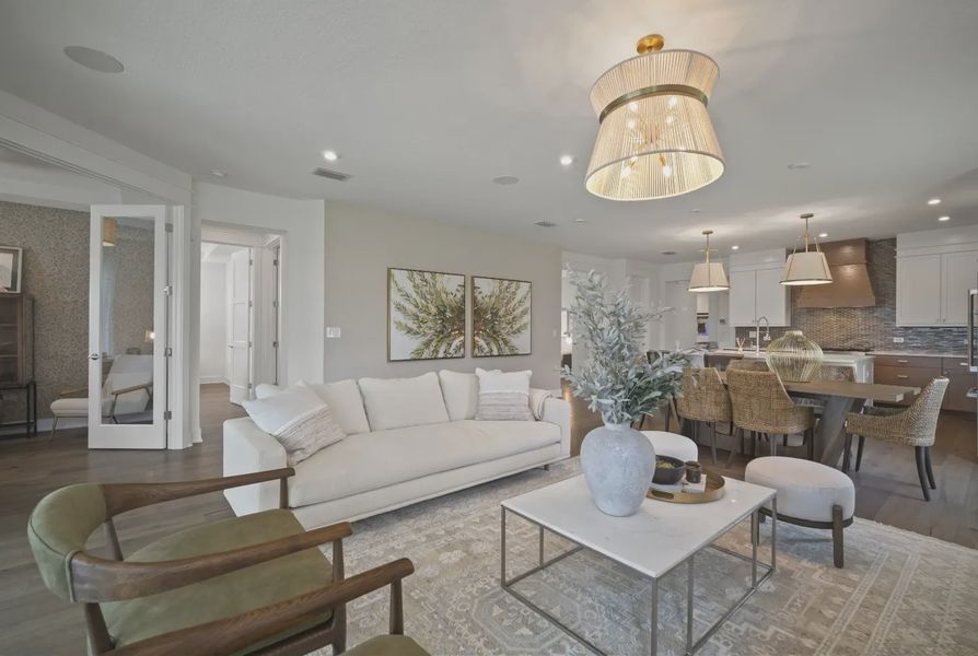 Furnished interior in a model home at Rye Ranch in Parrish (Image 14).