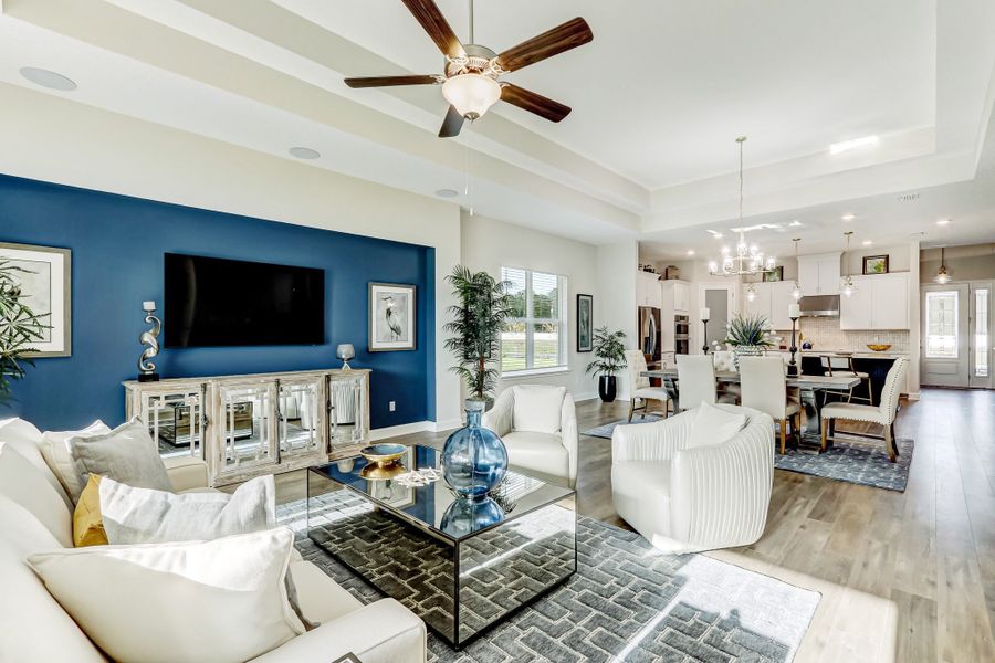 Furnished interior in a model home at Sandy Ridge in Yulee (Image 21). Furnished interior in a model home at Sandy Ridge in Yulee (Image 21).