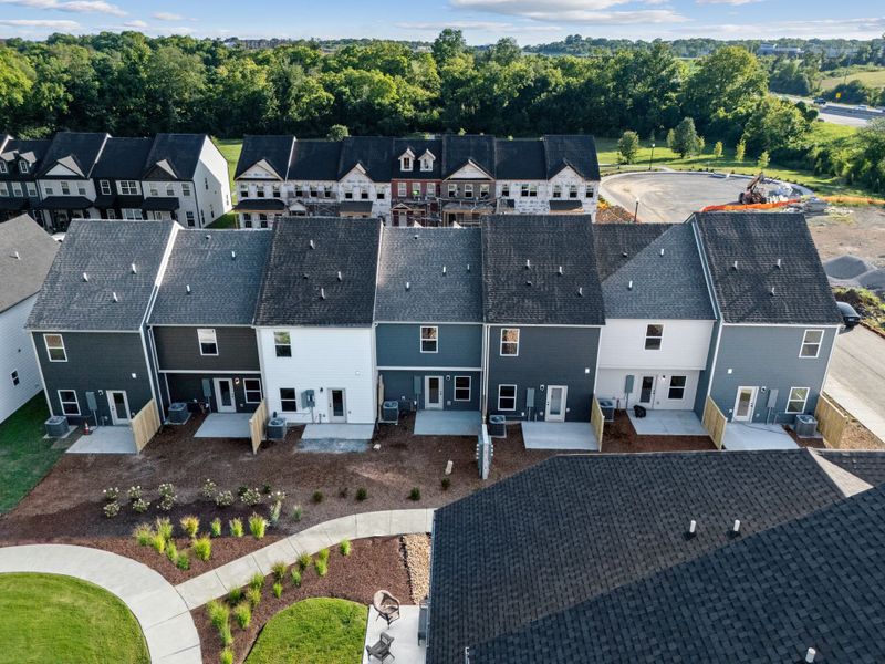 Aerial view of the Oxford Station community in Gallatin, TN, showing layout and nearby surroundings (Image 22).