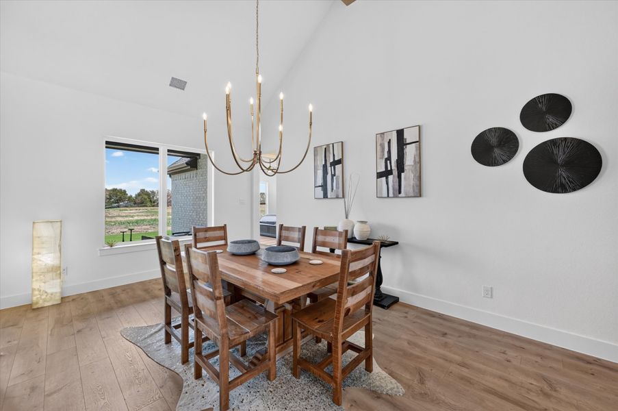 Furnished interior in a model home at Paloma Ranches in Justin (Image 18).