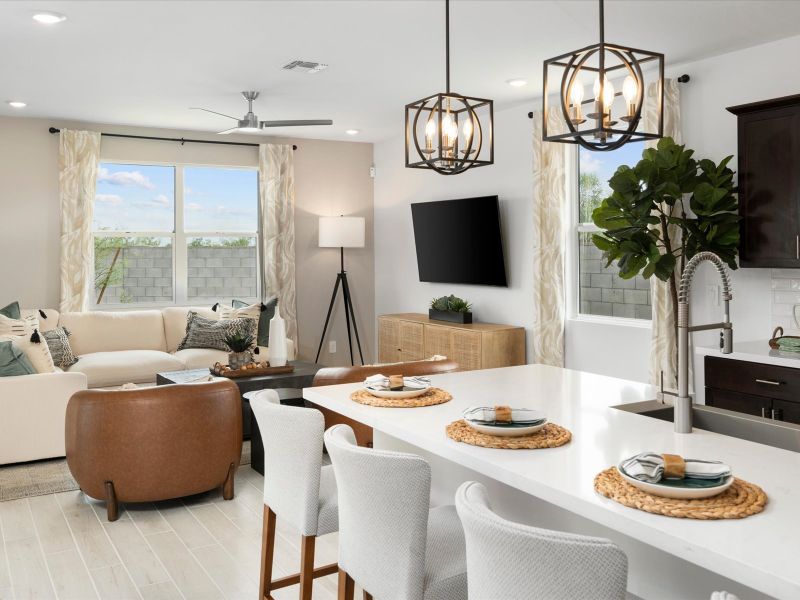 Kitchen in Lark Floorplan at Mesquite Mountain Ranch