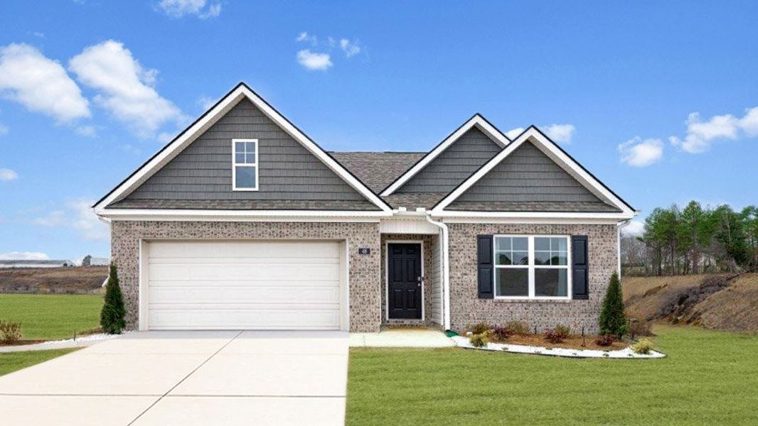 Front exterior of a home in the Price's Crossing community, located in LaFayette, GA (Image 1).