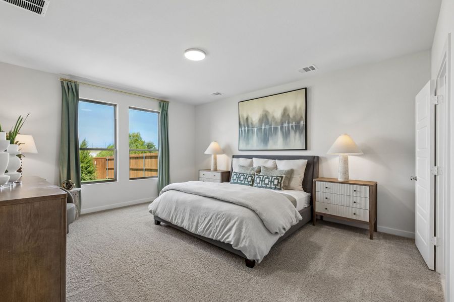 Furnished interior in a model home at Cibolo Hills West in Fort Worth (Image 29).