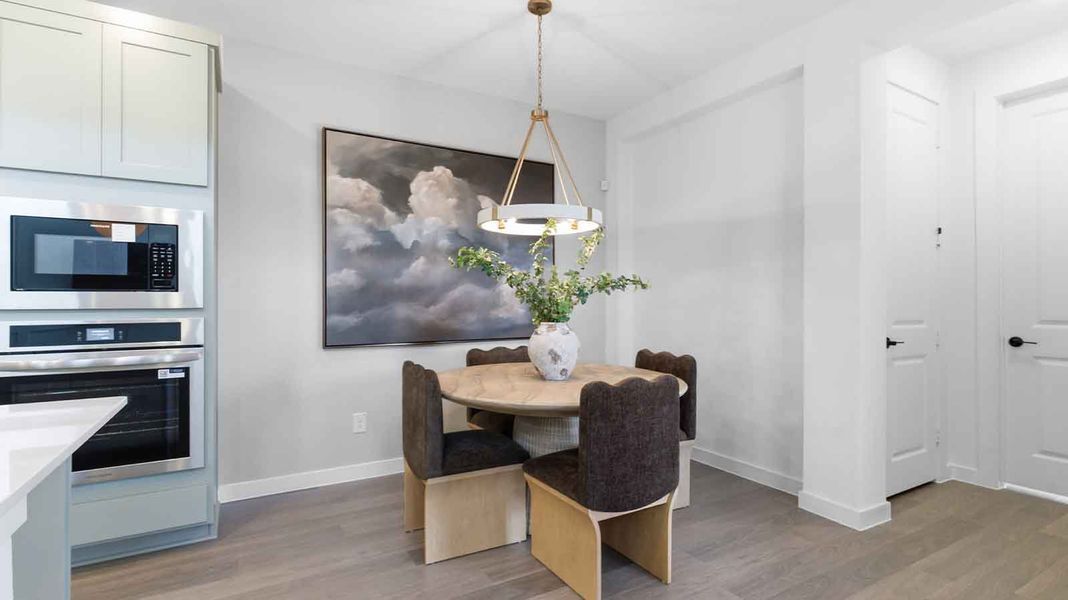 Furnished interior in a model home at Davis Harbor in League City (Image 16).