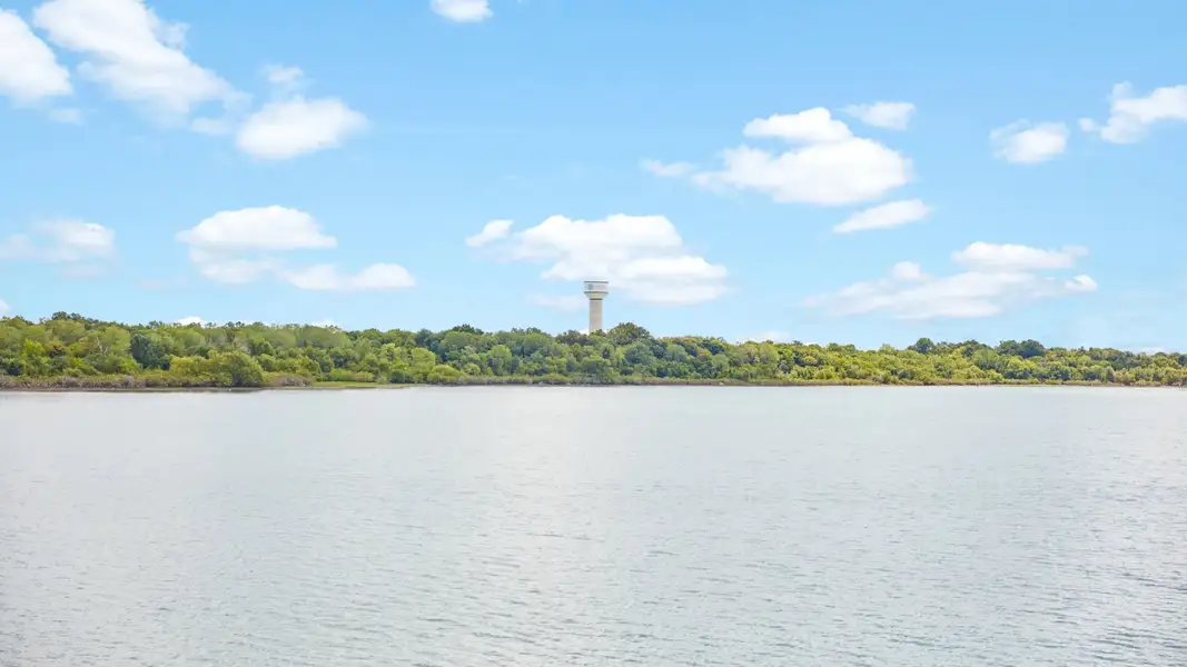 Lake Lavon aerial landscape
