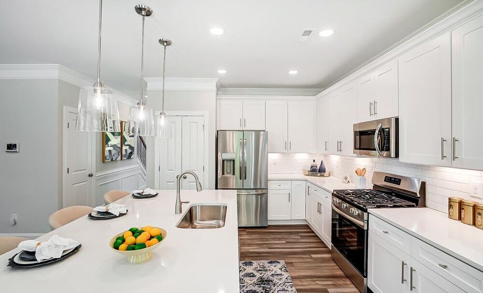 Furnished interior in a model home at Secrest Meadows in Monroe (Image 19).