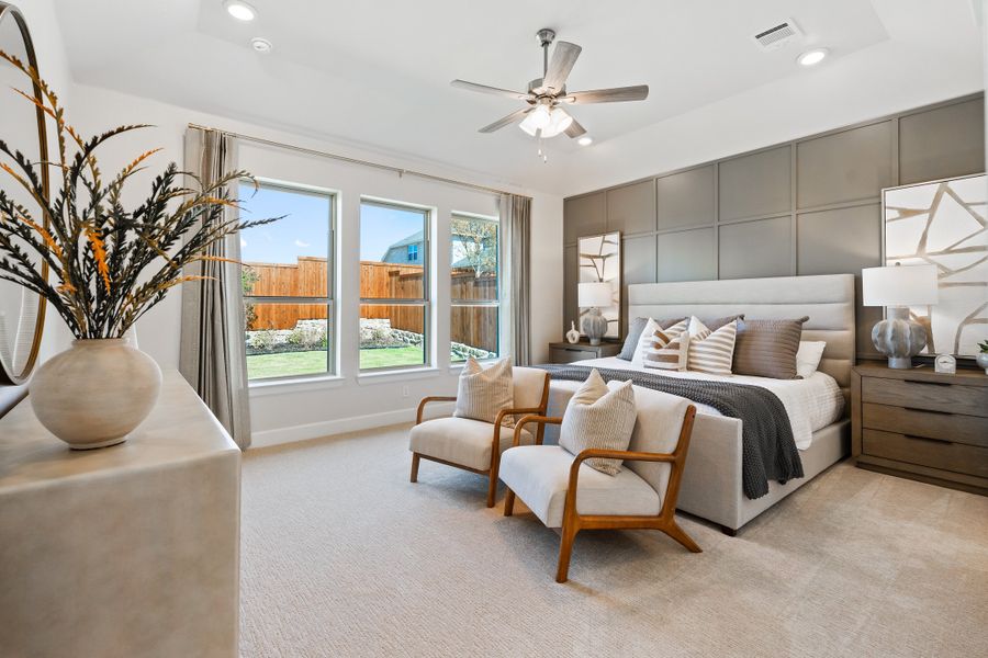 Furnished interior in a model home at Heath Golf and Yacht Club in Heath (Image 14).