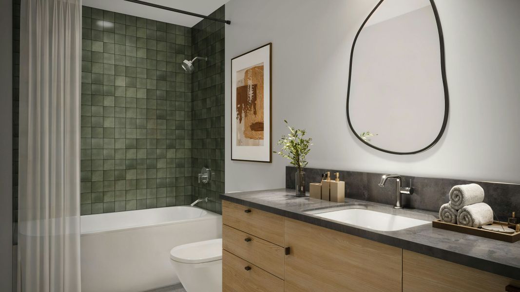 Furnished interior in a model home at Hardin Farms in Arvada (Image 7). Furnished interior in a model home at Hardin Farms in Arvada (Image 7).