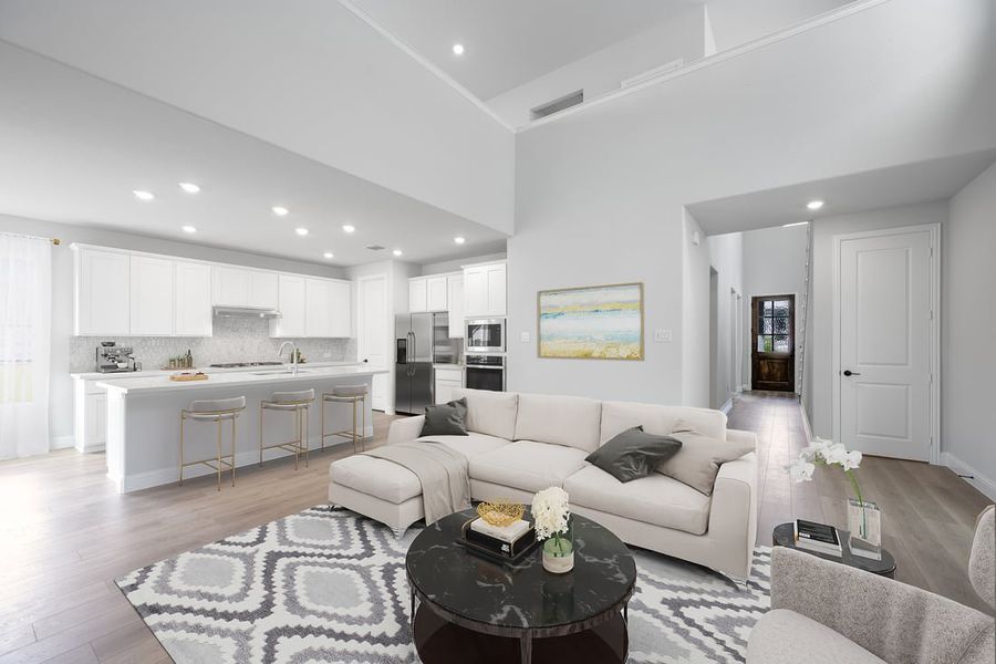 Furnished interior in a model home at The Ranch at Uptown Celina 40s in Celina (Image 60).