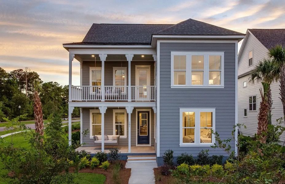 Street view of homes within the Point Hope master-planned community in Charleston, SC (Image 18).