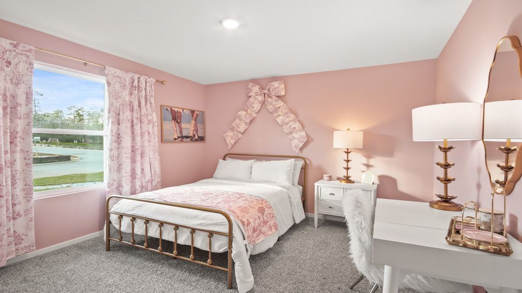 Furnished interior in a model home at New Waverly Station in New Waverly (Image 29).