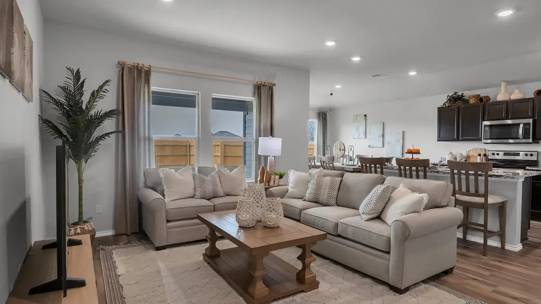 Furnished interior in a model home at West Canyon Trails in Belton (Image 9). Furnished interior in a model home at West Canyon Trails in Belton (Image 9).
