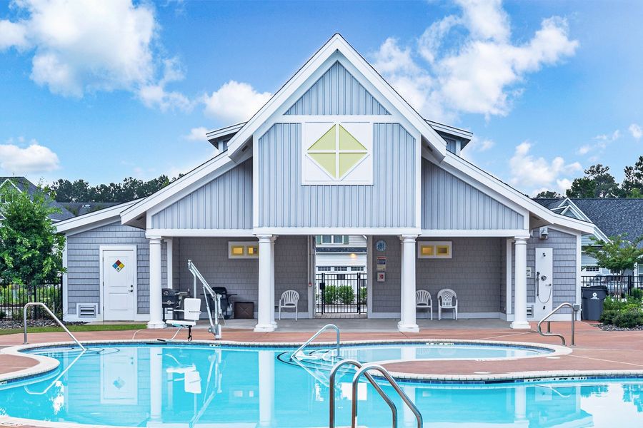 Front exterior of a home in the Parsons Mill community, located in Castle Hayne, NC (Image 10).