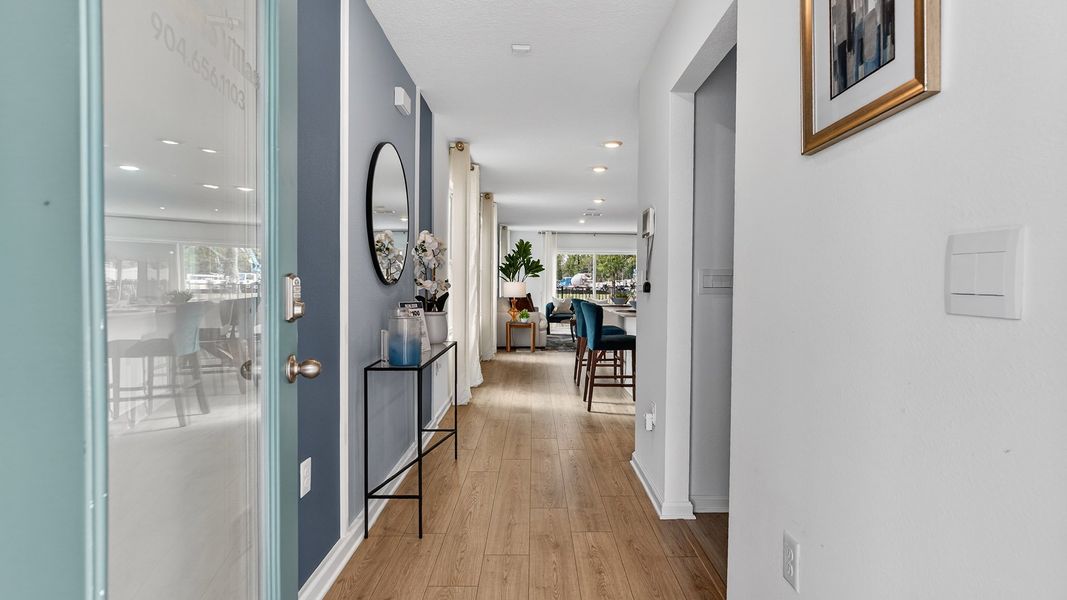 Furnished interior in a model home at Irongate Villas in Jacksonville (Image 5).