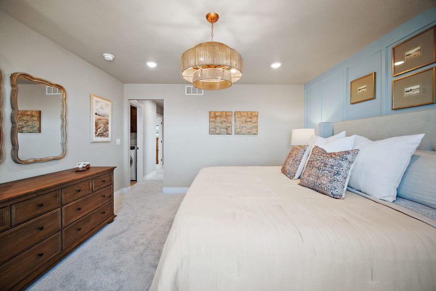 Furnished interior in a model home at Aspen Meadows-4 in Colorado Springs (Image 36).