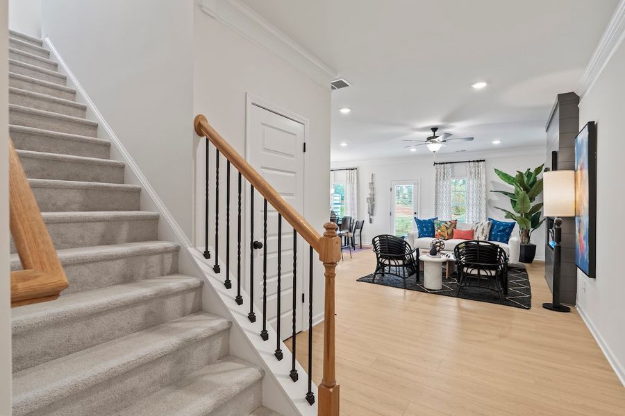 Furnished interior in a model home at Glendale Towns in Conyers (Image 63). Furnished interior in a model home at Glendale Towns in Conyers (Image 63).