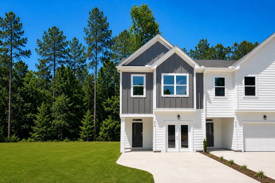 Front exterior of a home in the The Knoll at White Oak community, located in Garner, NC (Image 1). Front exterior of a home in the The Knoll at White Oak community, located in Garner, NC (Image 1).