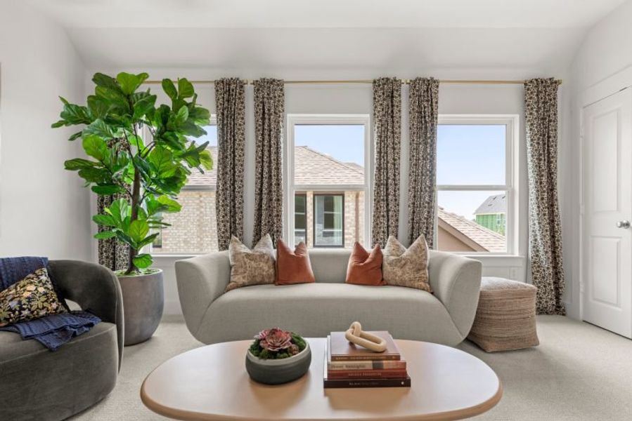 Furnished interior in a model home at Talia in Mesquite (Image 33).