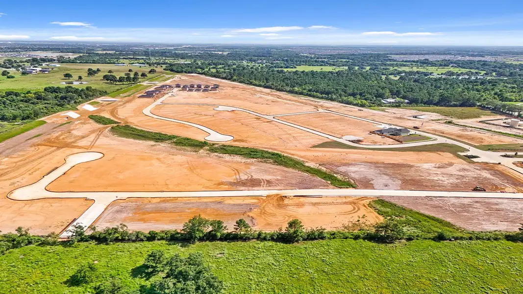 Site preparation and early development at Sunset Valley in Hockley, TX (Image 33).