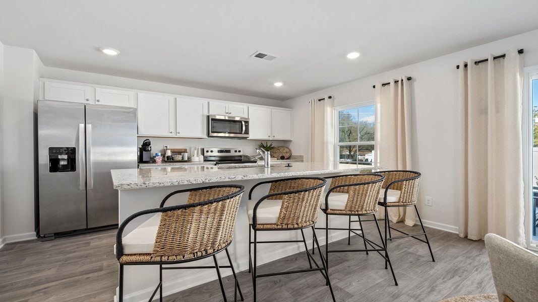 Furnished interior in a model home at Fiddlers Landing in Winston-Salem (Image 19).