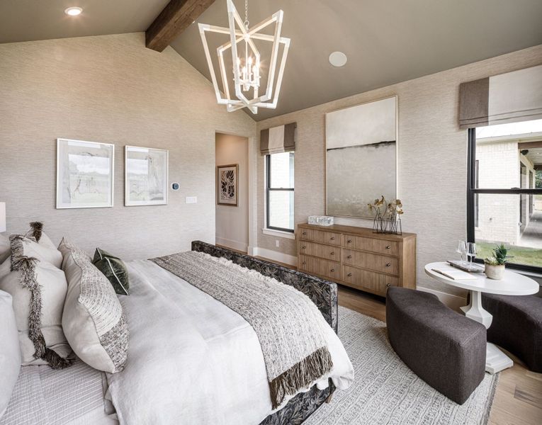 Furnished interior in a model home at Harper Estates in Celina (Image 7).