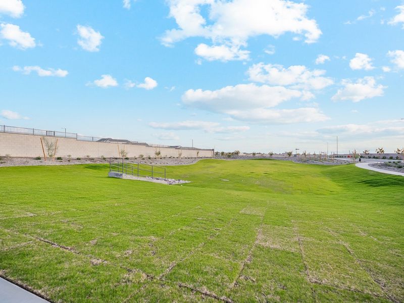 A grassy field with a fence. A grassy field with a fence.