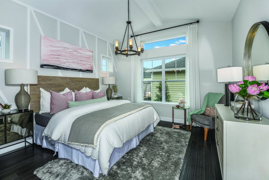 Furnished interior in a model home at Reflections at Olympus – Legacy in Clermont (Image 6). Furnished interior in a model home at Reflections at Olympus – Legacy in Clermont (Image 6).