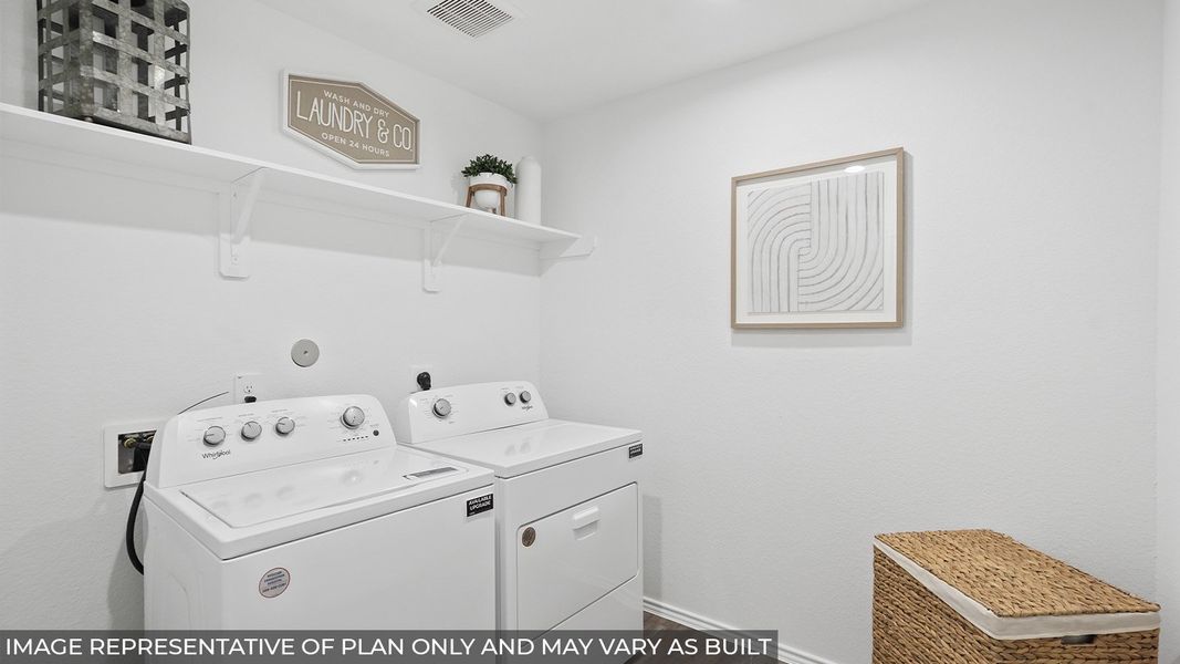 Furnished interior in a model home at East Williams Cove in Conroe (Image 12). Furnished interior in a model home at East Williams Cove in Conroe (Image 12).