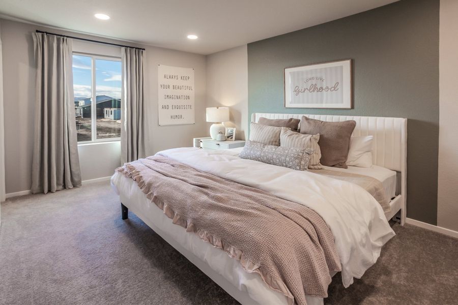 Furnished interior in a model home at Bloom in Fort Collins (Image 6).