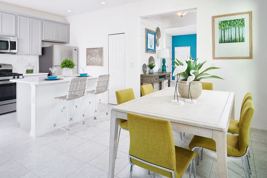 Furnished interior in a model home at Liberty Station in Orange City (Image 13).