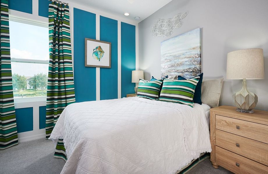 Furnished interior in a model home at Liberty Station in Orange City (Image 16).