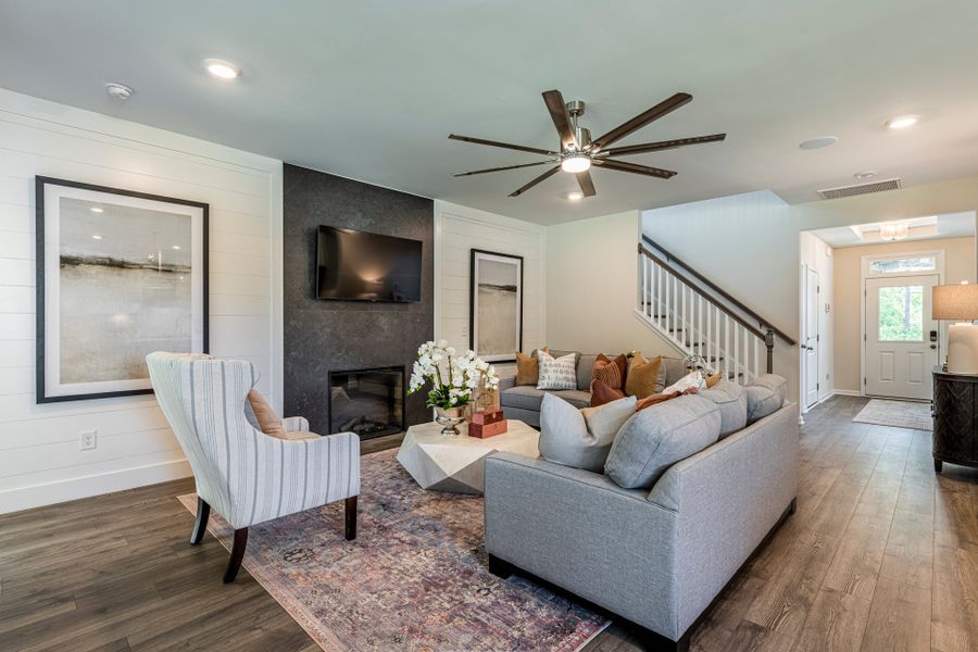 Furnished interior in a model home at Holston in Fuquay Varina (Image 32).