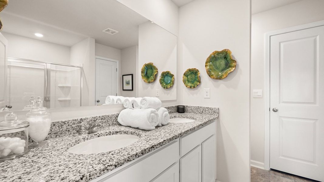 Furnished interior in a model home at Laurel Park Townhomes in Hephzibah (Image 17).