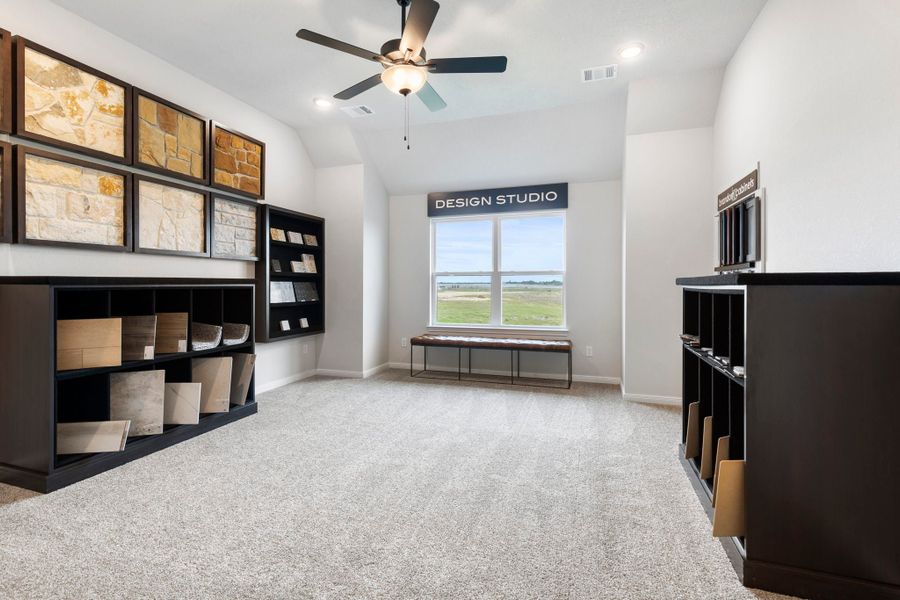 Furnished interior in a model home at Southern Pointe in College Station (Image 15).