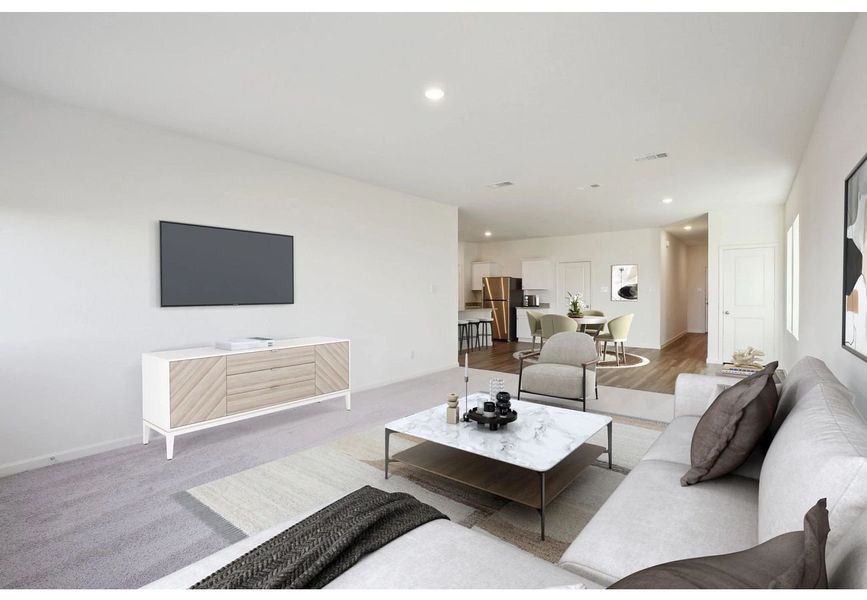 Furnished interior in a model home at Avalon Ridge in Cut and Shoot (Image 4).