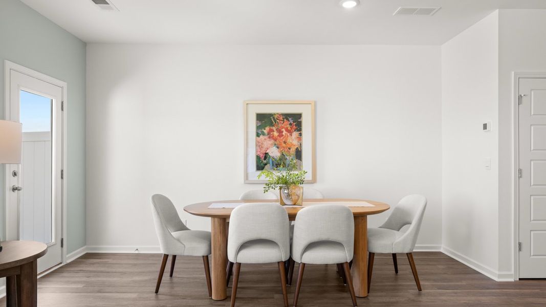 Furnished interior in a model home at The Gables at Agricultural Village in Perry (Image 3). Furnished interior in a model home at The Gables at Agricultural Village in Perry (Image 3).