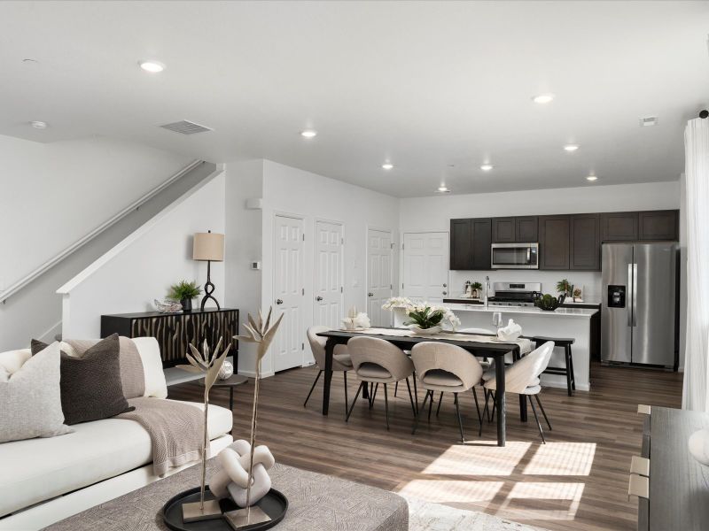 Furnished interior in a model home at Poudre Heights: The Meadow Collection in Windsor (Image 6).