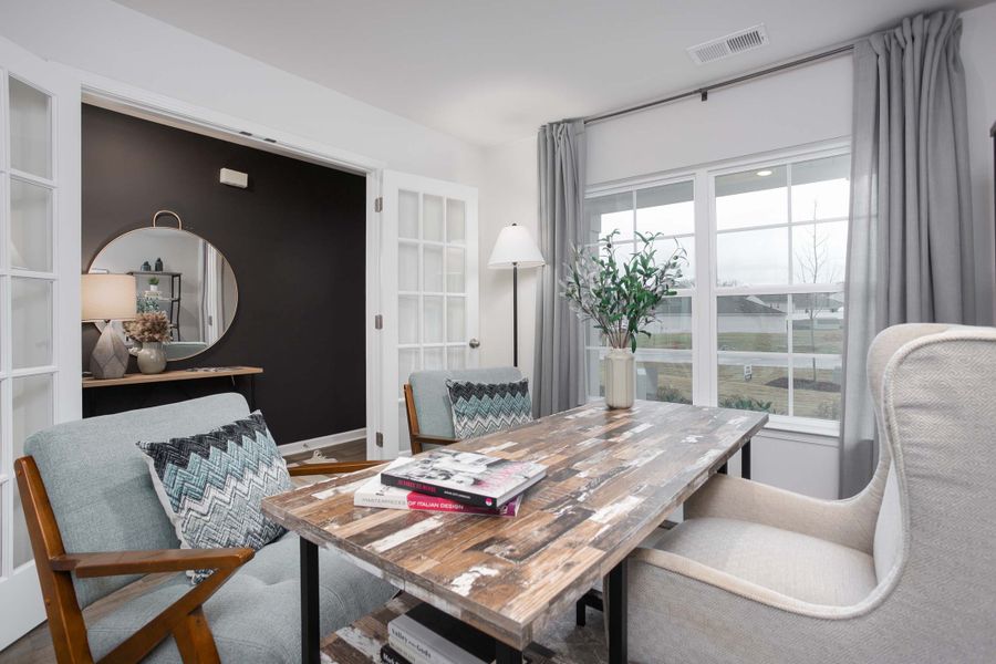 Furnished interior in a model home at Ridge Pointe in Trinity (Image 5).